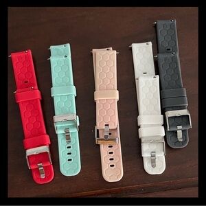 Set of 5 Colorful Watch Bands